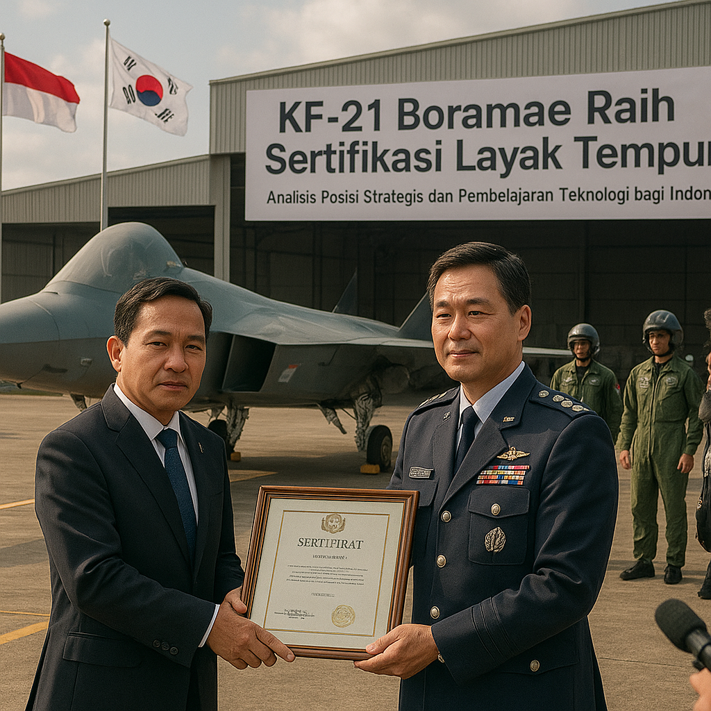 KF-21 Boramae Raih Sertifikasi Layak Tempur: Analisis Posisi Strategis dan Pembelajaran Teknologi bagi Indonesia