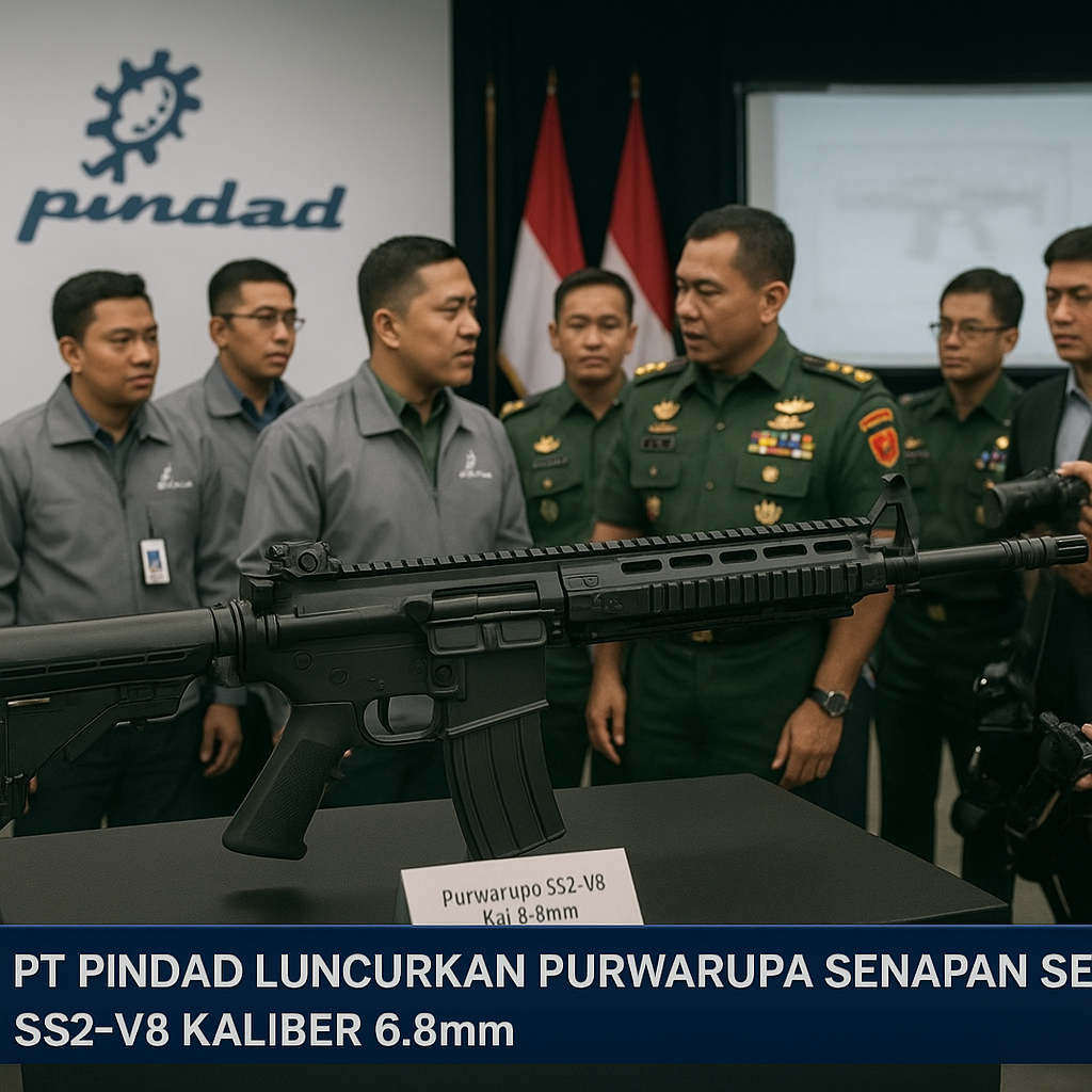 PT Pindad Luncurkan Purwarupa Senapan Serbu Kaliber 6.8mm Modular untuk Modernisasi TNI AD
