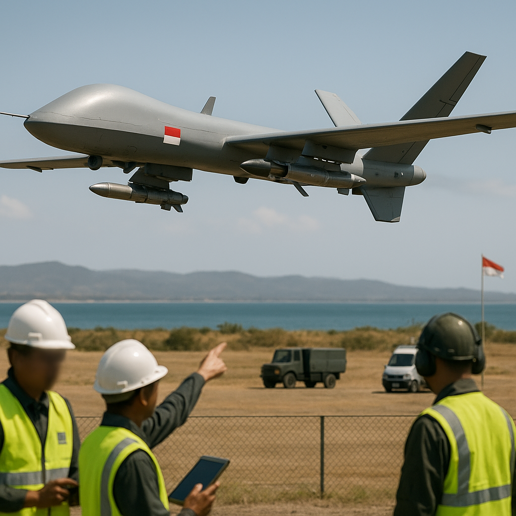 BPPT Uji Coba Drone Tempur Jarak Jauh 'Elang Rajawali' dengan Muatan Rudal Kendali
