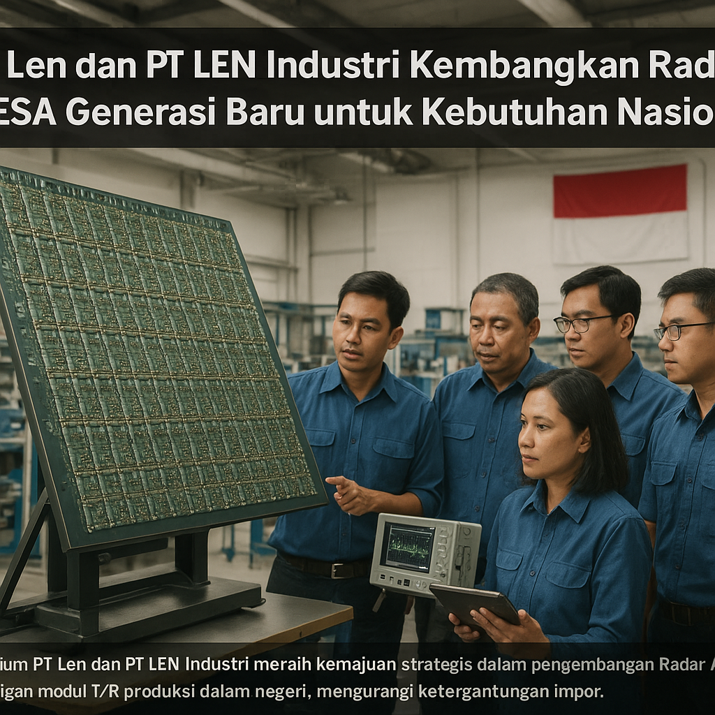 PT Len dan PT LEN Industri Kembangkan Radar AESA Generasi Baru untuk Kebutuhan Nasional