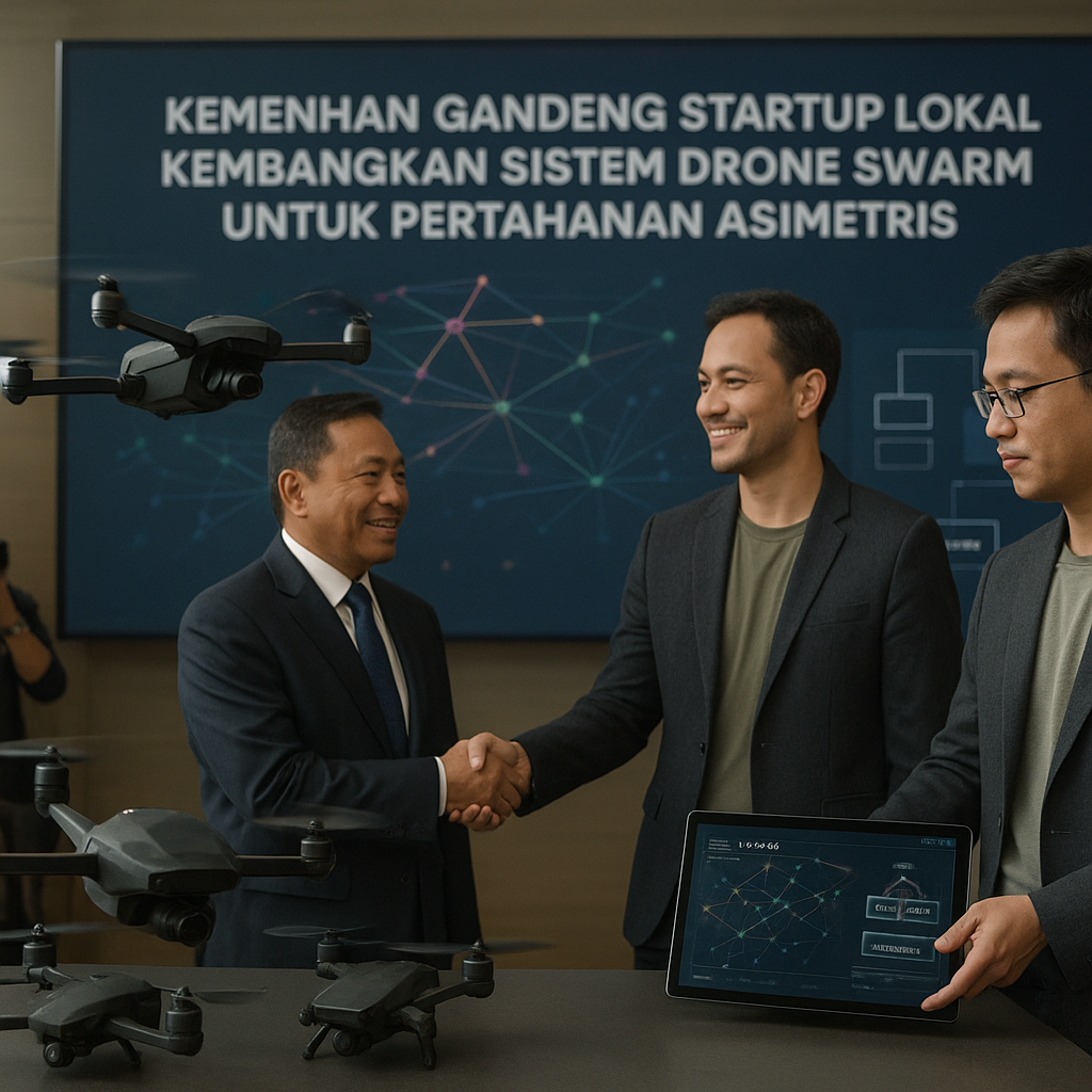 Kemenhan Gandeng Startup Lokal Kembangkan Sistem Drone Swarm untuk Pertahanan Asimetris