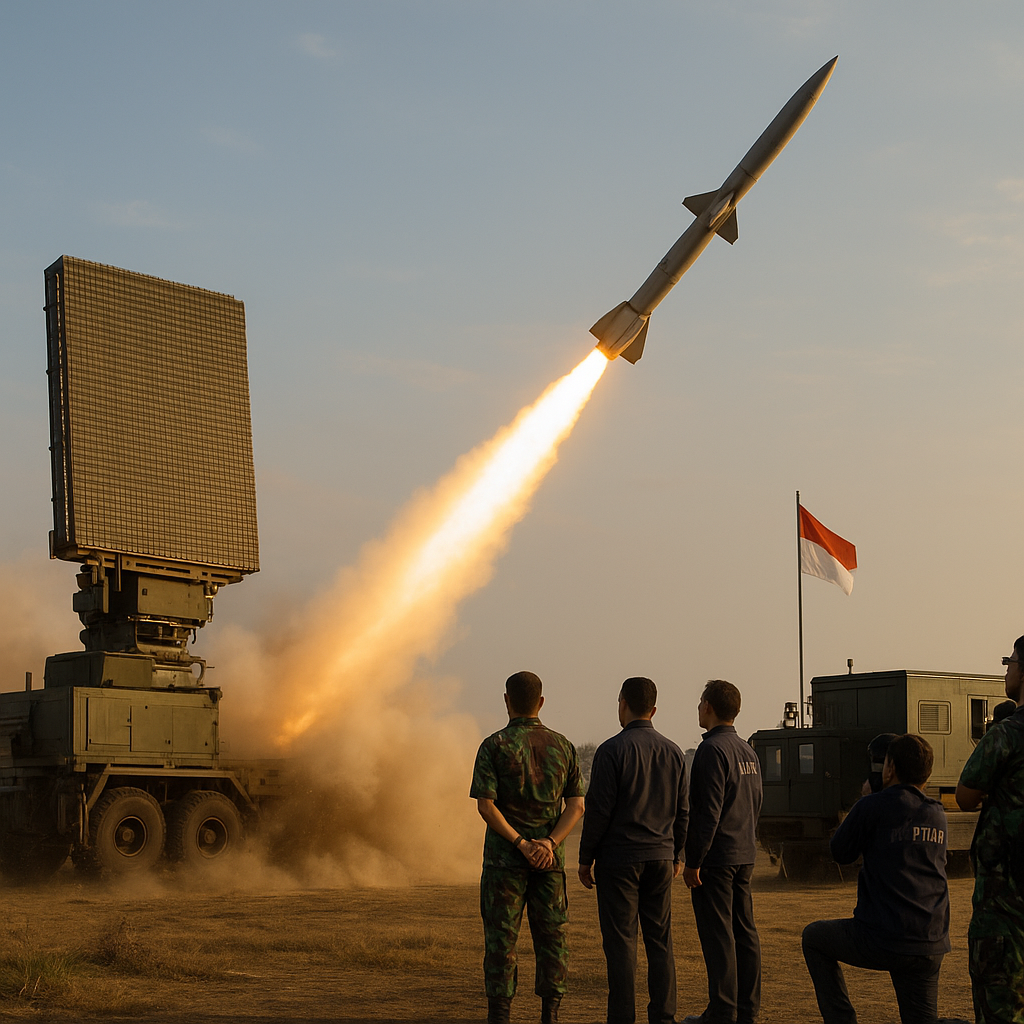 Uji Coba Integrasi Rudal Pertahanan Udara R-HAN 122 dengan Radar 3D Buatan PT LEN