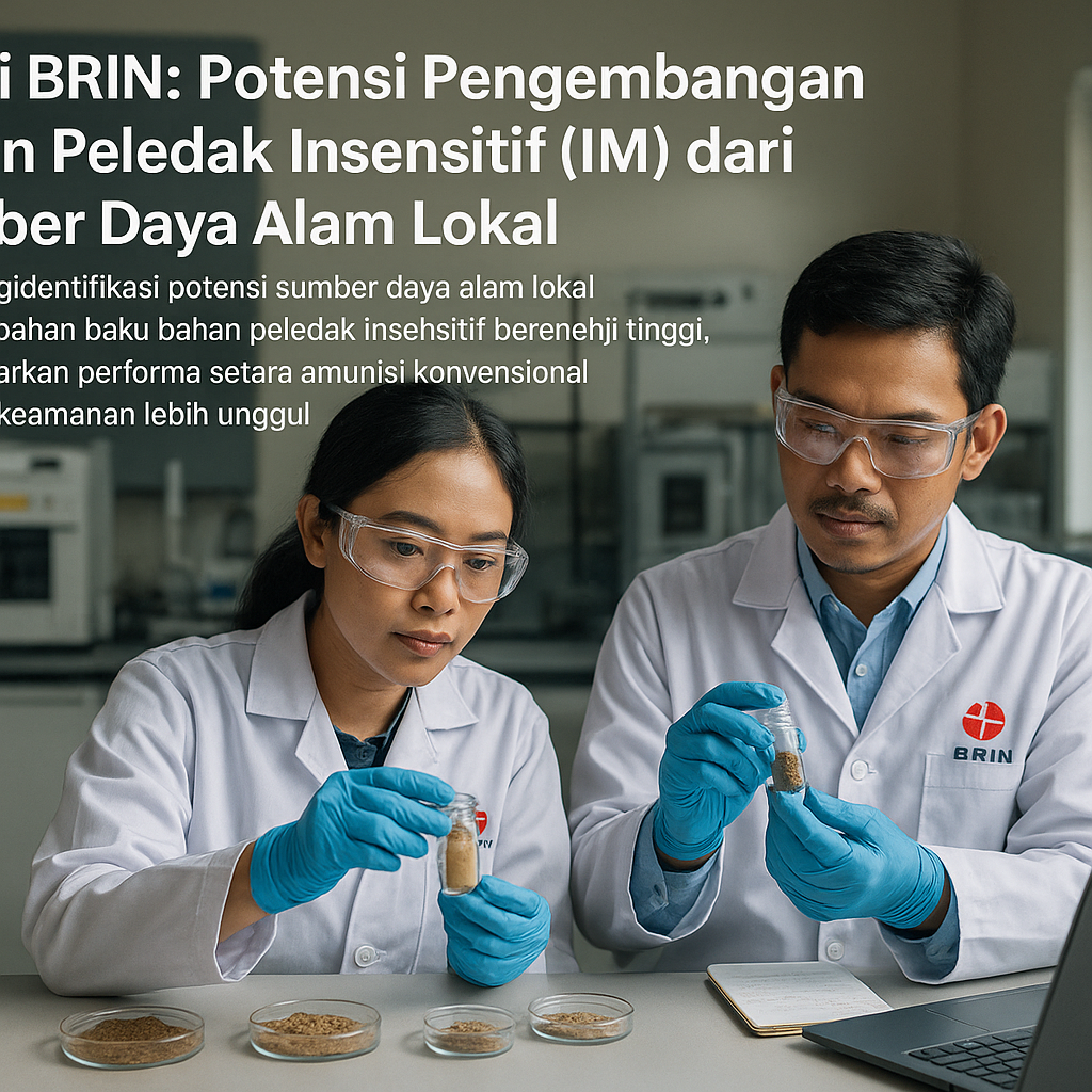 Studi BRIN: Potensi Pengembangan Bahan Peledak Insensitif (IM) dari Sumber Daya Alam Lokal