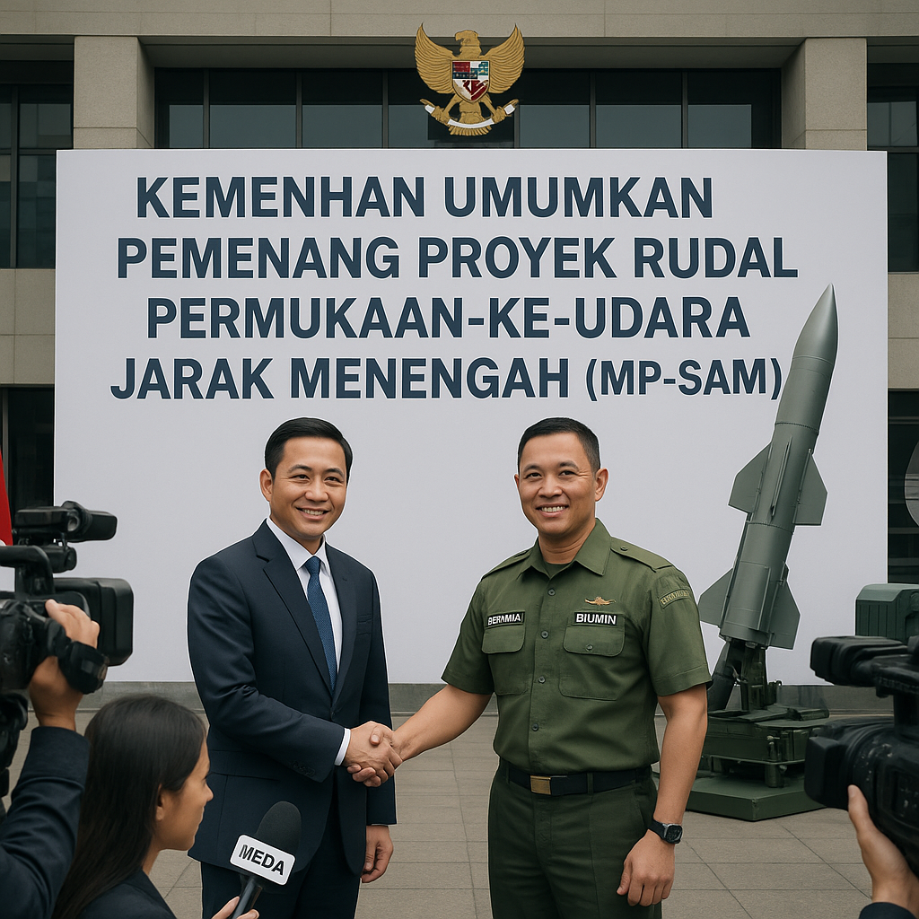 Kemenhan Umumkan Pemenang Proyek Rudal Permukaan-ke-Udara Jarak Menengah Nasional (MP-SAM)