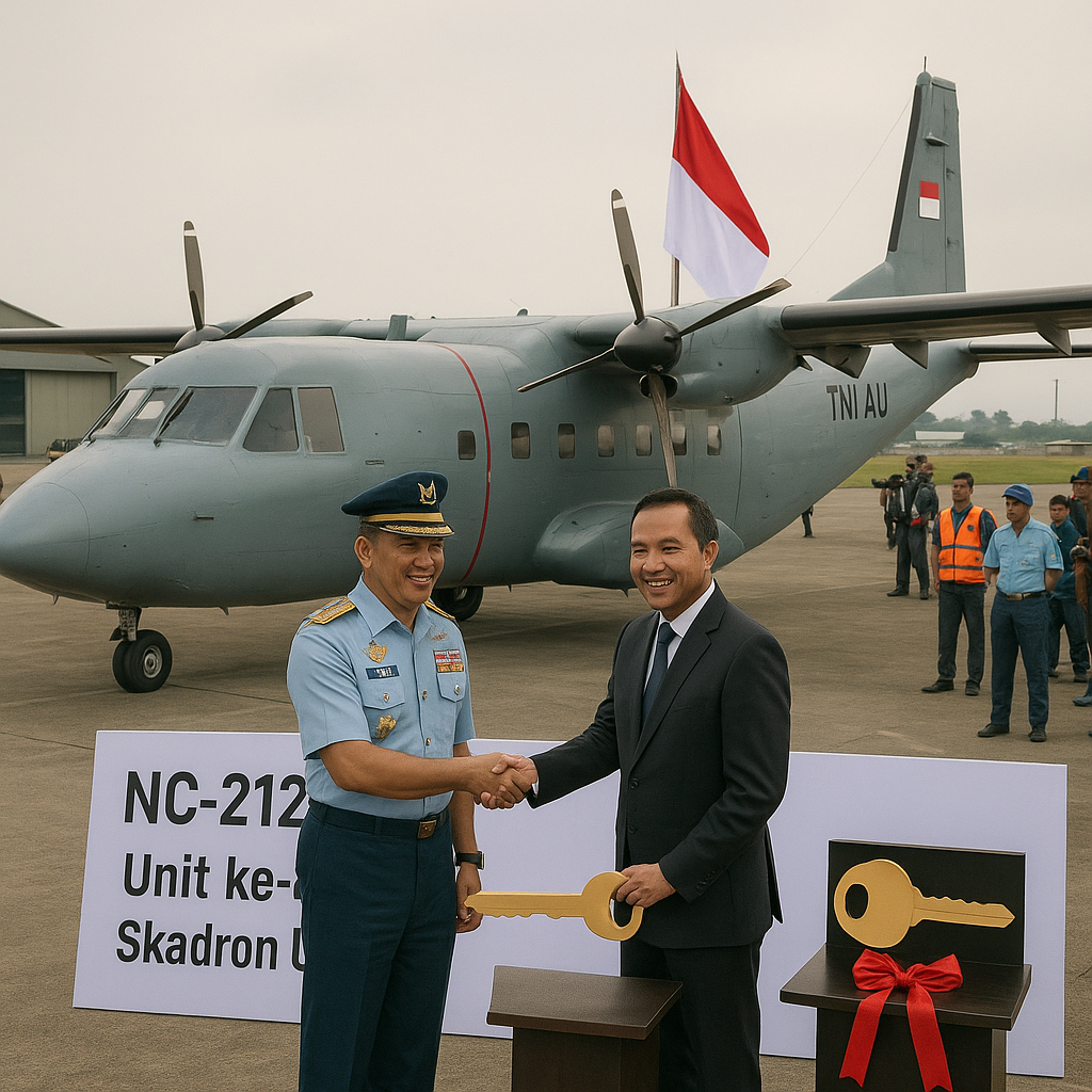 Skadron Udara 4 TNI AU Terima Pesawat NC-212i Unit ke-8, Tingkatkan Kesiapan Angkut Strategis