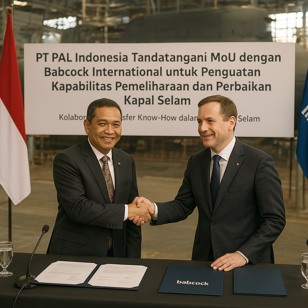PT PAL Indonesia Tandatangani MoU dengan Babcock International untuk Penguatan Kapabilitas Pemeliharaan dan Perbaikan Kapal Selam