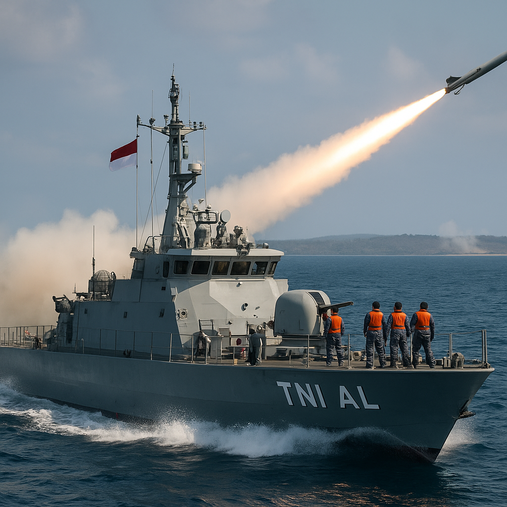 Indonesia Sukses Uji Tembak Rudal C-705 ke Sasaran Darat untuk Pertama Kalinya