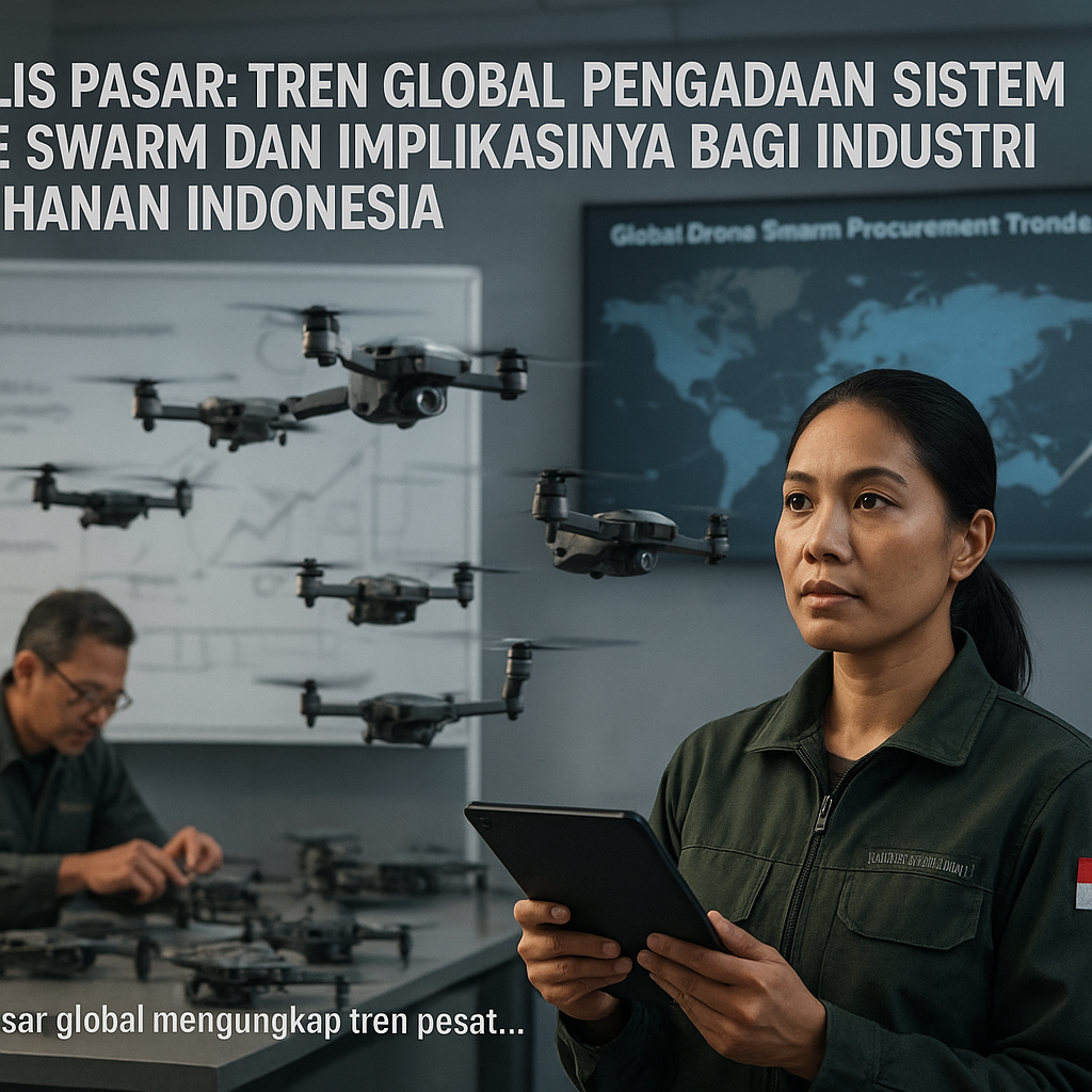 Analisis Pasar: Tren Global Pengadaan Sistem Drone Swarm dan Implikasinya bagi Industri Pertahanan Indonesia
