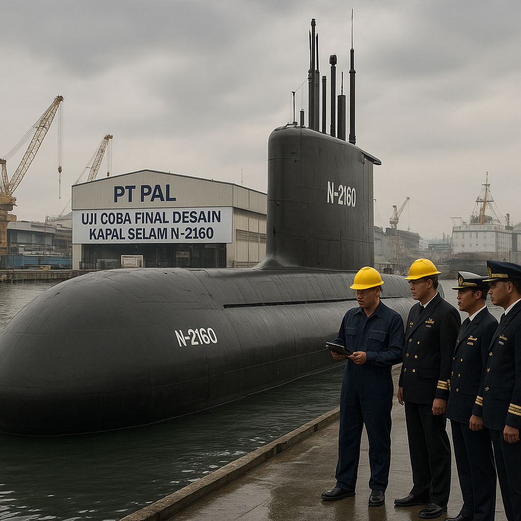 PT PAL Uji Coba Final Desain Kapal Selam Canggih N-2160 untuk KRI Cakra III