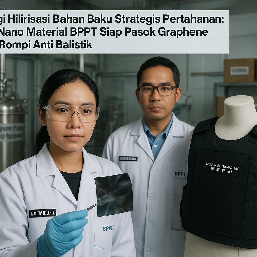Strategi Hilirisasi Bahan Baku Strategis Pertahanan: Pusat Nano Material BPPT Siap Pasok Graphene untuk Rompi Anti Balistik