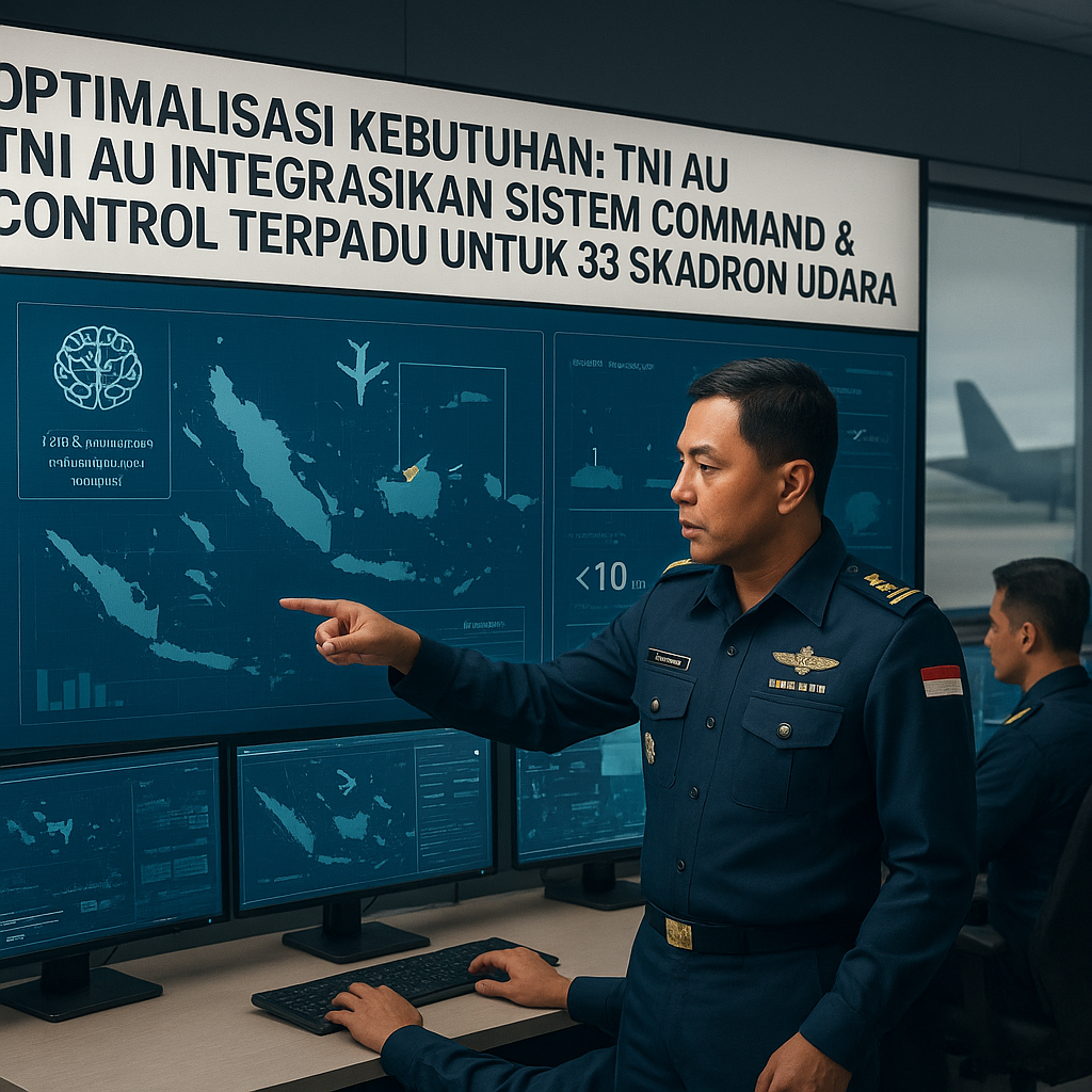 Optimalisasi Kebutuhan: TNI AU Integrasikan Sistem Command & Control Terpadu untuk 33 Skadron Udara