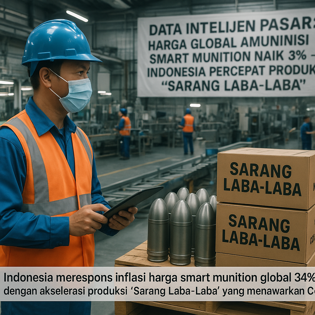 Data Intelijen Pasar: Harga Global Amunisi Smart Munition Naik 34% akibat Konflik Regional, Indonesia Percepat Produksi 'Sarang Laba-Laba'
