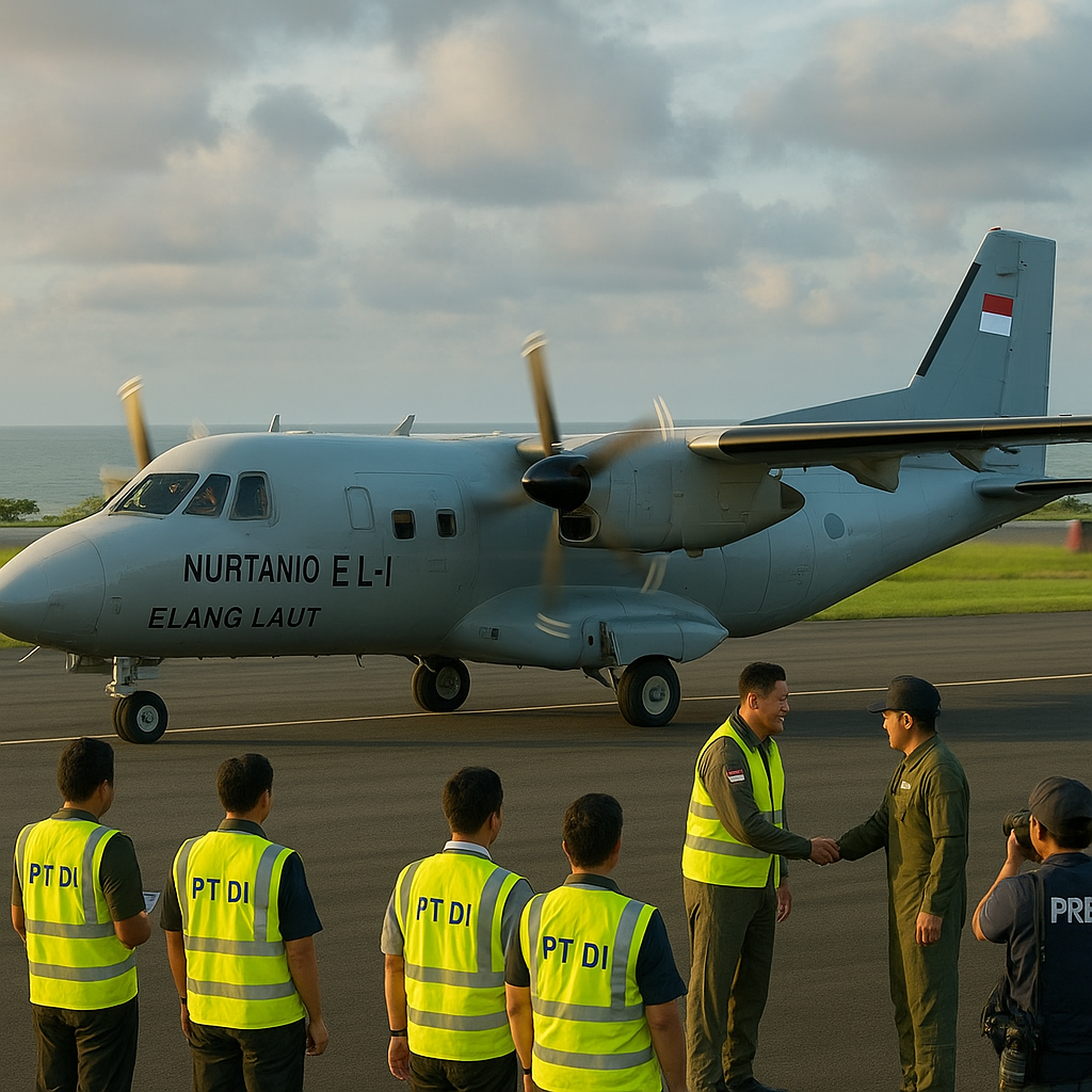 PT DI Uji Terbang Prototipe Pesawat Nurtanio EL-1 'Elang Laut' untuk Maritime Patrol