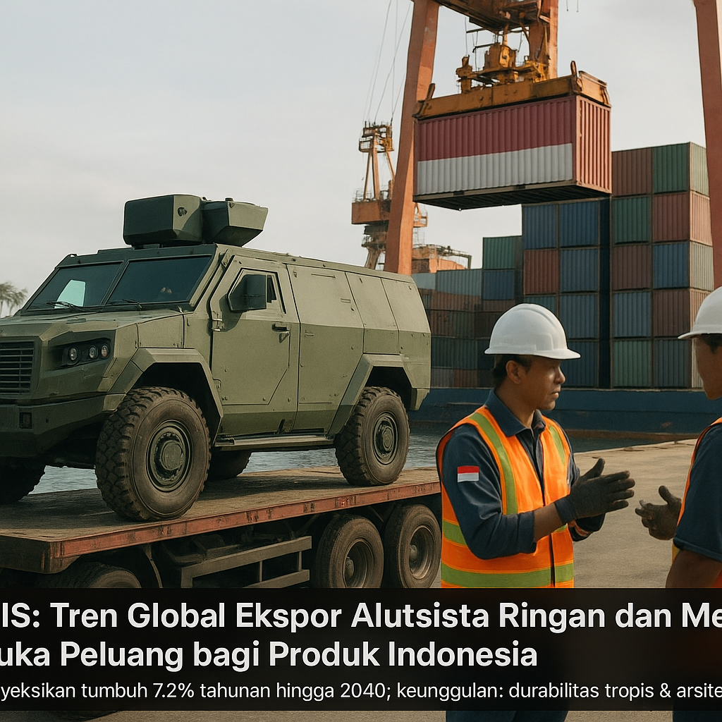 Analisis: Tren Global Ekspor Alutsista Ringan dan Medium Membuka Peluang bagi Produk Indonesia
