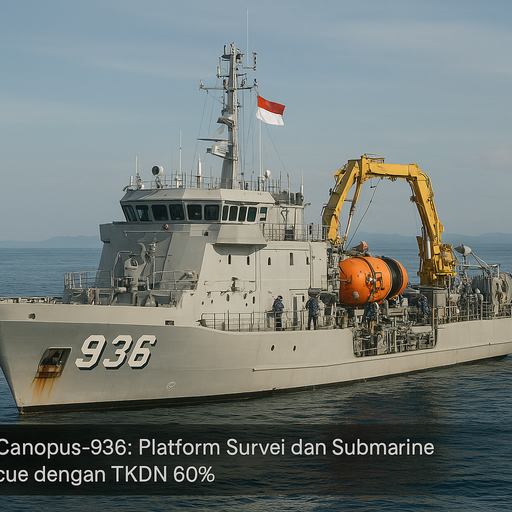 KRI Canopus-936: Platform Survei dan Submarine Rescue Pertama dengan TKDN 60%