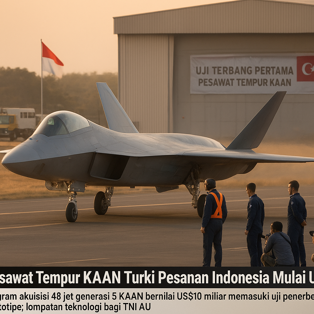 Pesawat Tempur KAAN Turki Pesanan Indonesia Mulai Uji Coba