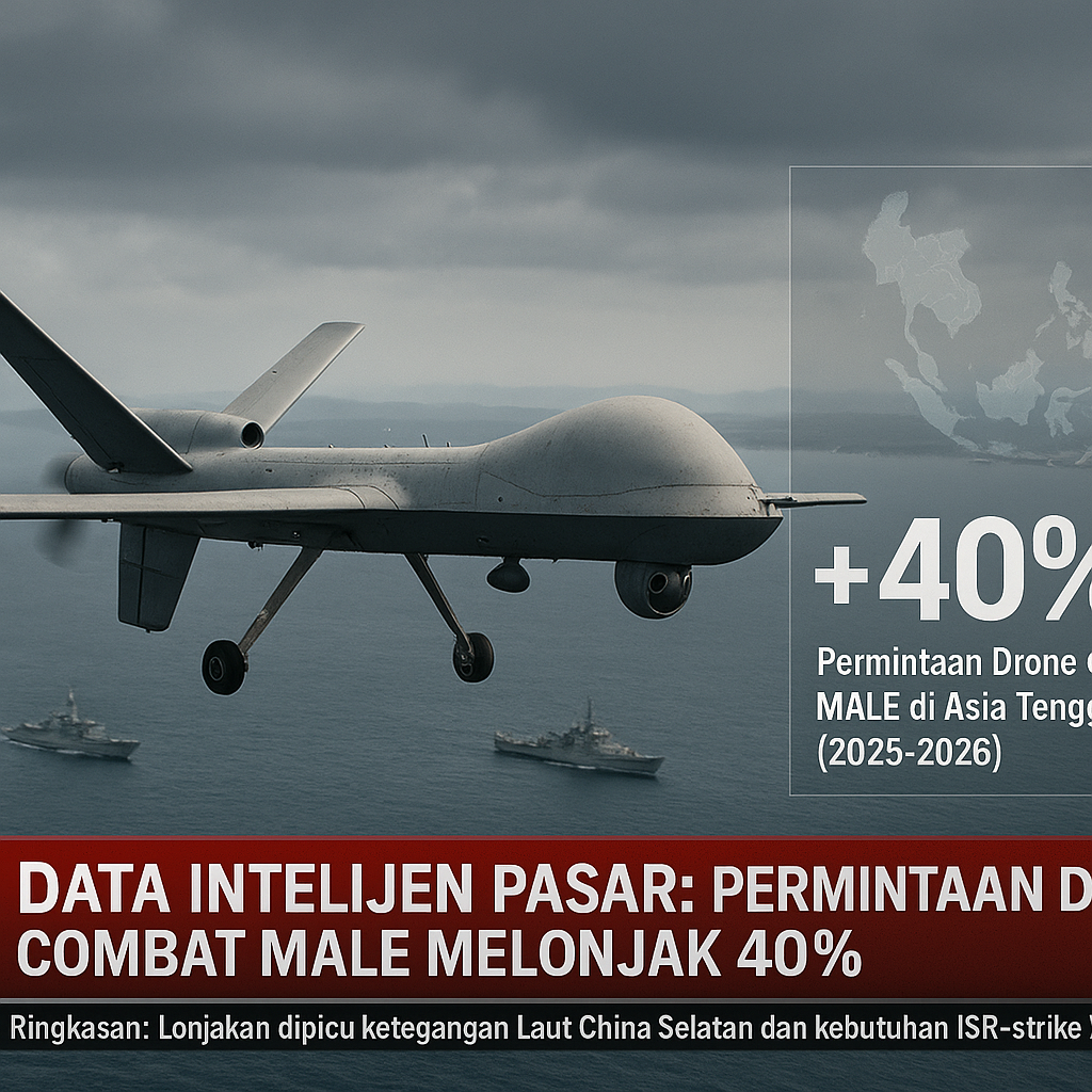 Data Intelijen Pasar: Permintaan Drone Combat MALE di Asia Tenggara Melonjak 40%