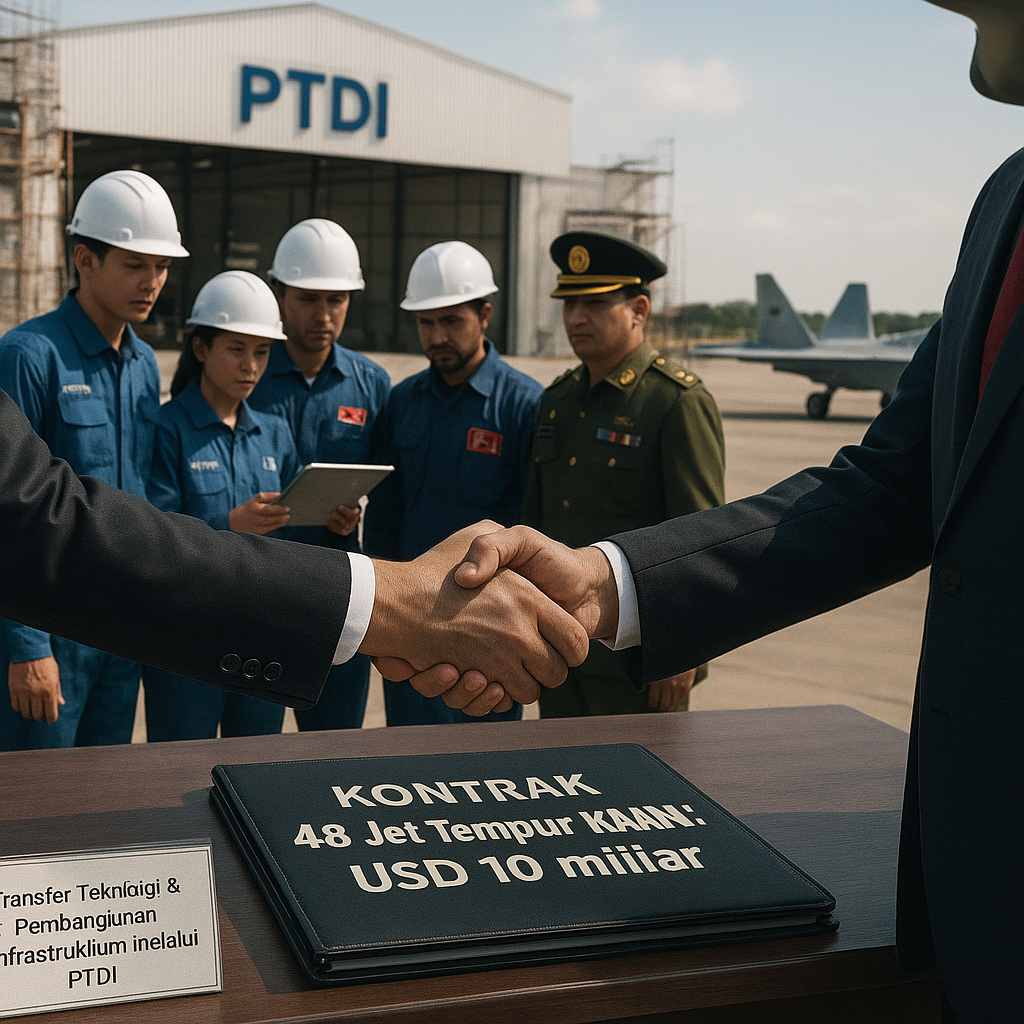 Kontrak 48 Jet Tempur KAAN: Indonesia Tetapkan Syarat Transfer Teknologi dan Pembangunan Infrastruktur Melalui PTDI