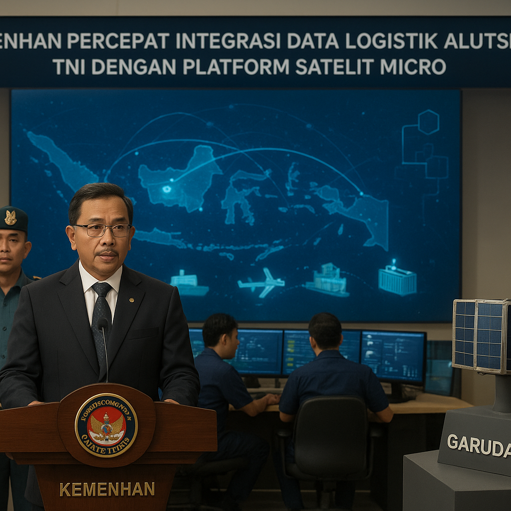 Kemenhan Percepat Integrasi Data Logistik Alutsista TNI dengan Platform Satelit Micro
