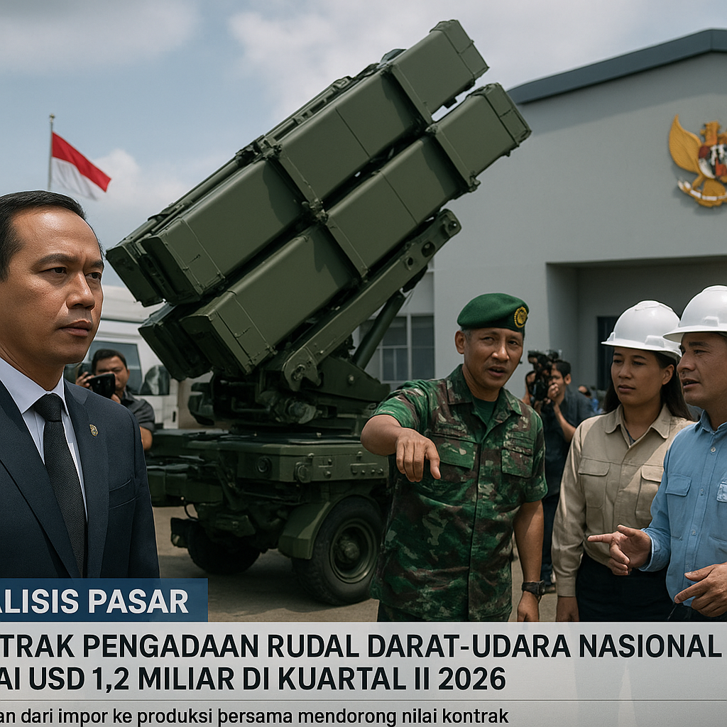 Analisis Pasar: Kontrak Pengadaan Rudal Darat-Udara Nasional Capai USD 1,2 Miliar di Kuartal II 2026