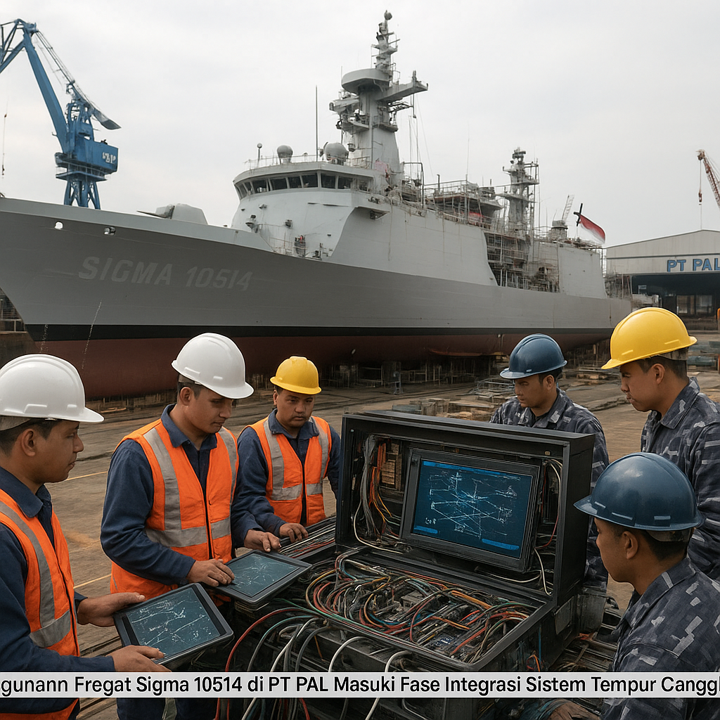 Pembangunan Fregat Sigma 10514 di PT PAL Masuki Fase Integrasi Sistem Tempur Canggih