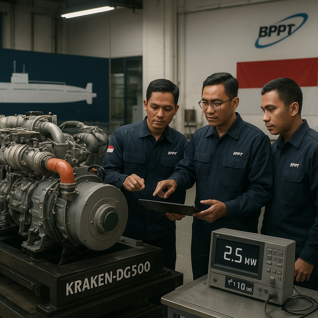 Strategi Kemandirian: BPPT Kembangkan Prototipe Mesin Diesel Kapal Selam Kelas 1.000 Ton