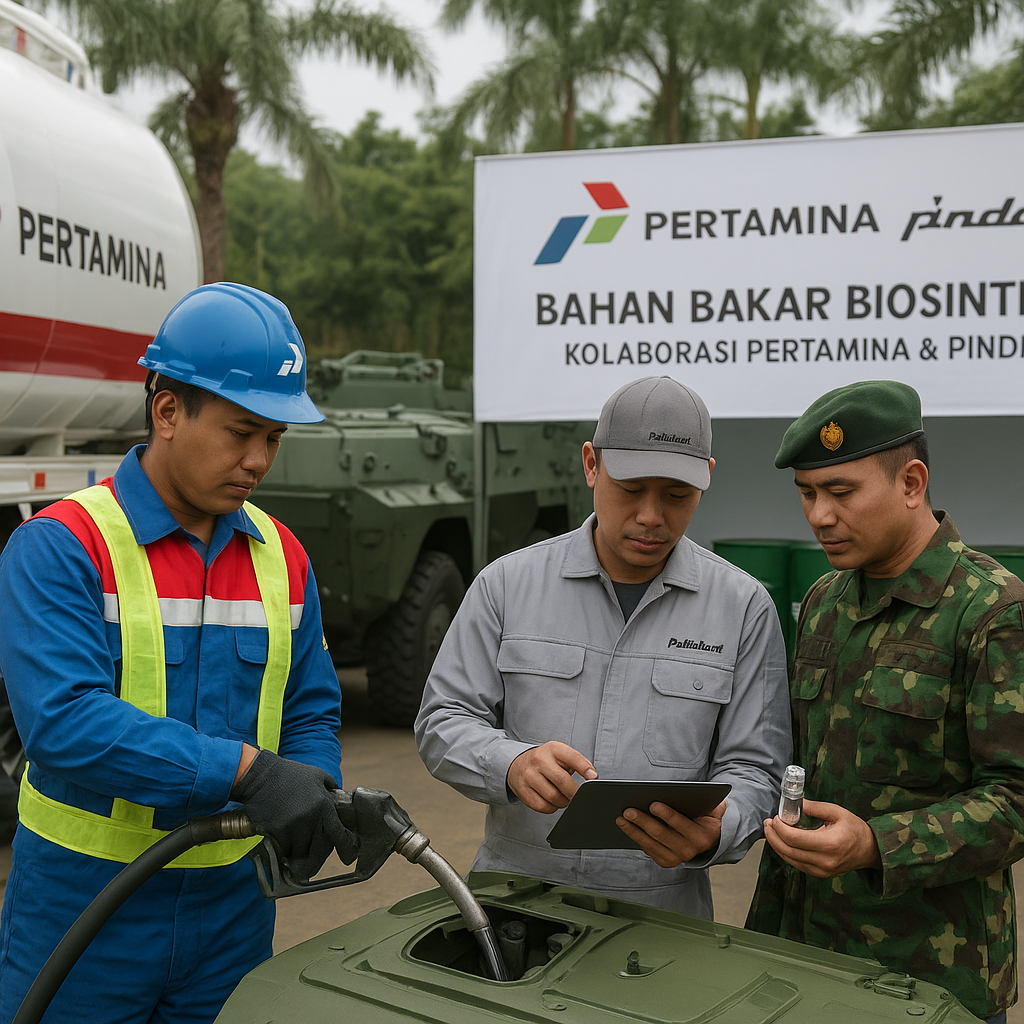 Pertamina dan Pindad Kolaborasi Kembangkan Bahan Bakar Biosynthetic untuk Kendaraan Tempur