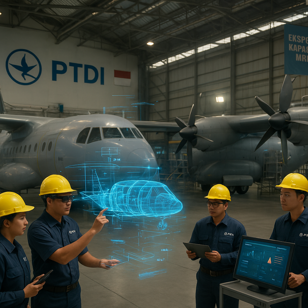 Strategi Kemandirian: Dirgantara Indonesia Tingkatkan Kapasitas MRO untuk Pesawat Transport Militer CN-235 dan C-130