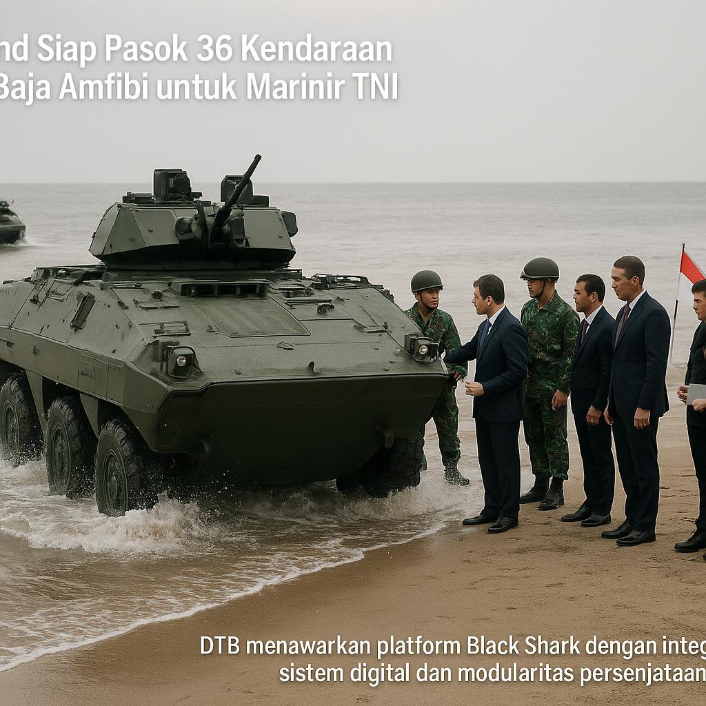 Thailand Siap Pasok 36 Kendaraan Lapis Baja Amfibi untuk Marinir TNI