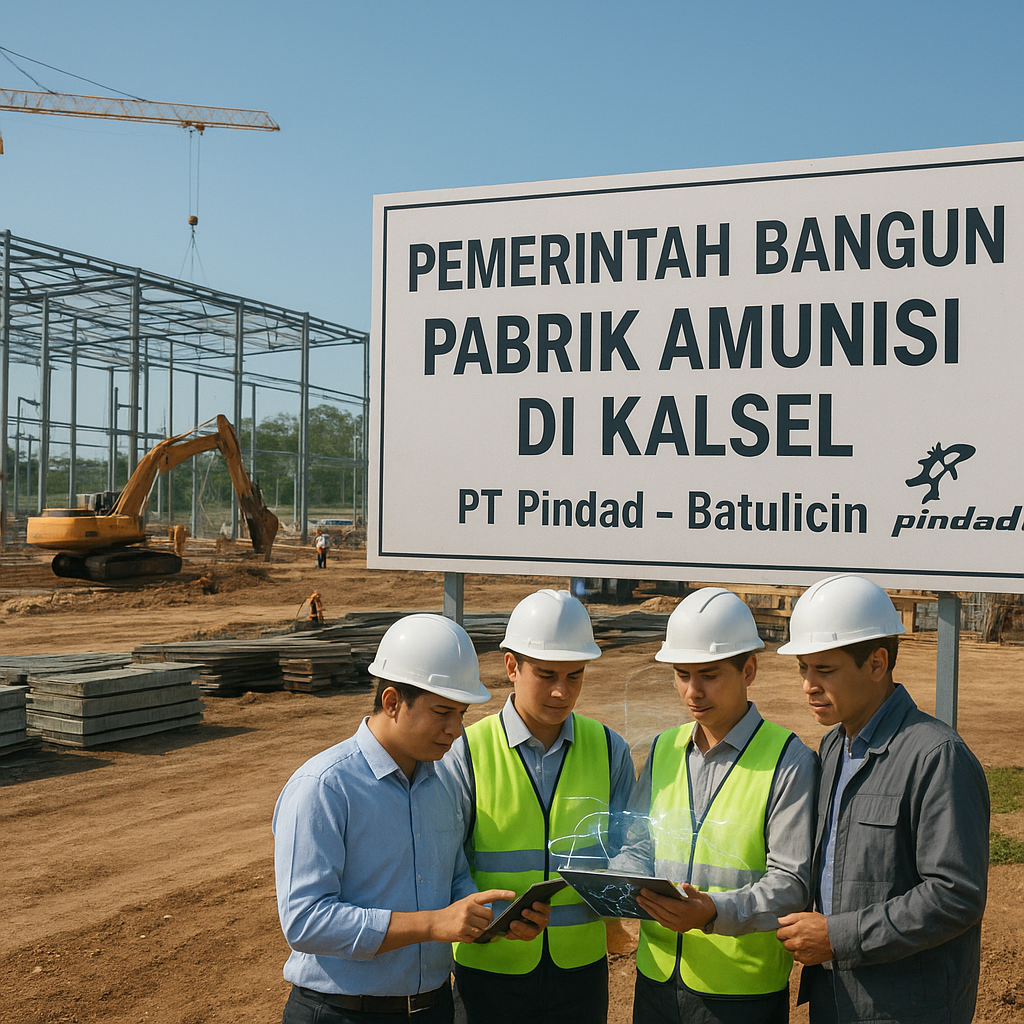 Pemerintah Bangun Pabrik Amunisi di Kalsel, Kurangi Ketergantungan ke Luar Negeri