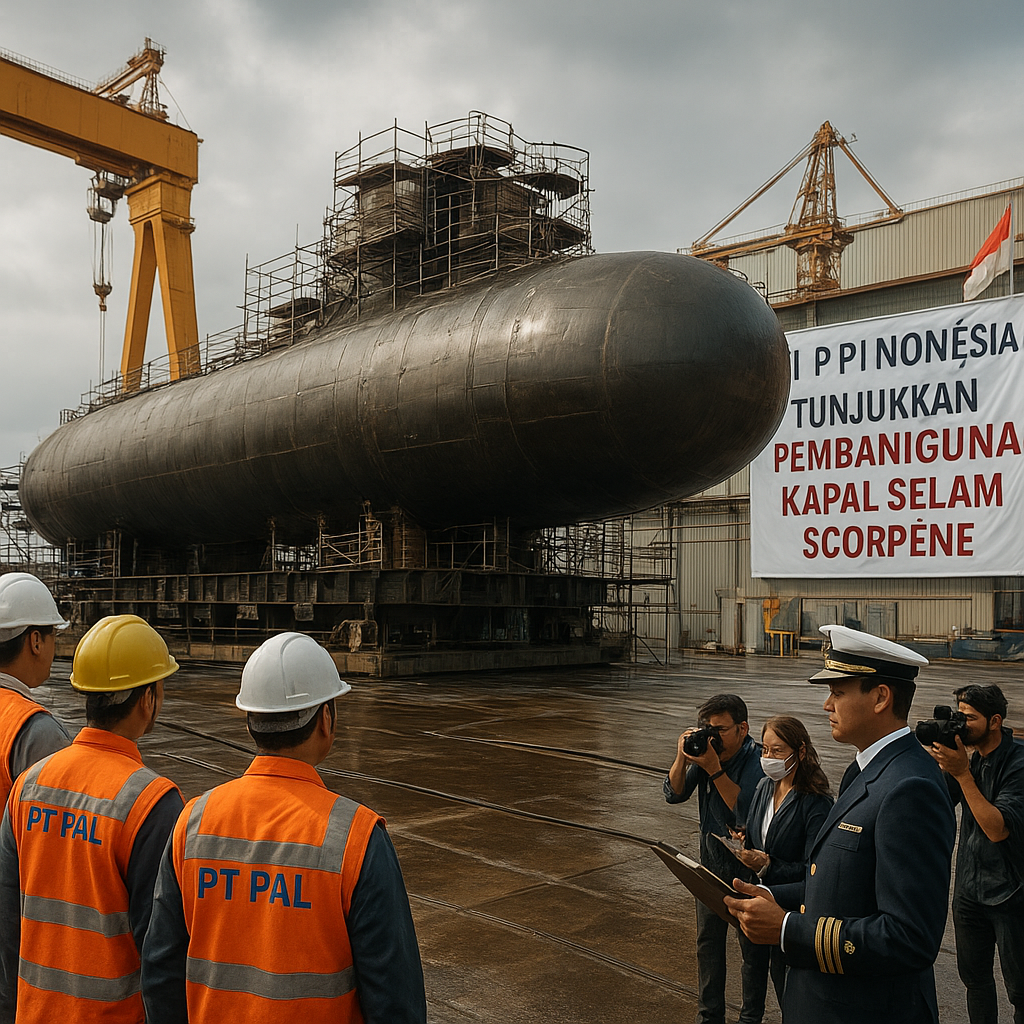PT PAL Indonesia Tunjukkan Progres Pembangunan Kapal Selam Scorpène, Bukti Industri Pertahanan Nasional Makin Mandiri