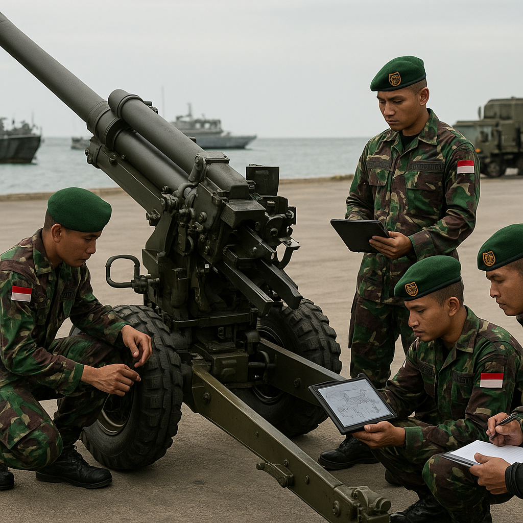 Korps Marinir Kaji Artileri Ringan Howitzer 105 mm untuk Mobilitas dan Dukungan Tembak Cepat