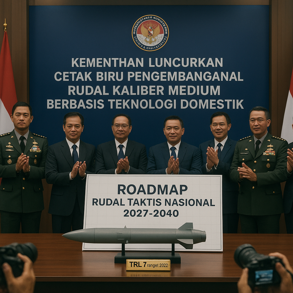 Kementhan Luncurkan Cetak Biru Pengembangan Rudal Kaliber Medium Berbasis Teknologi Domestik