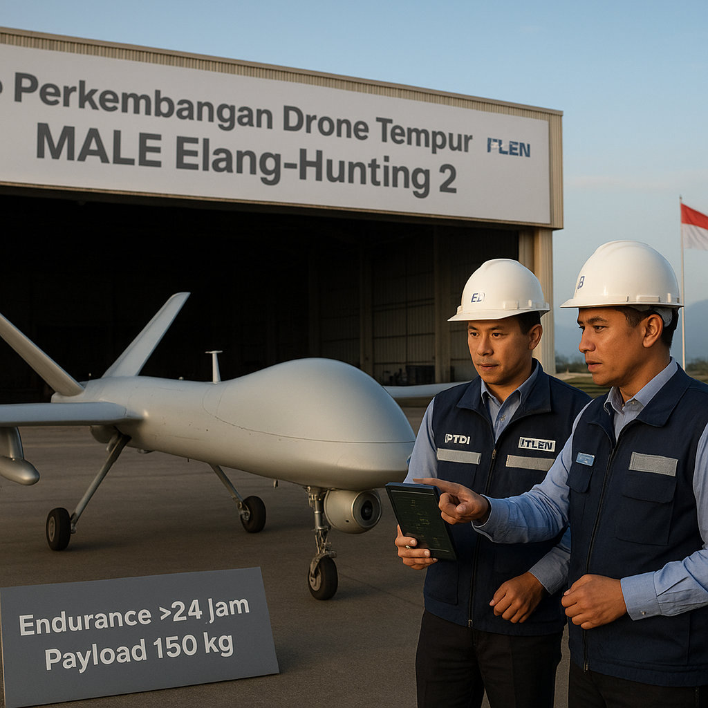 Perkembangan Drone Tempur Medium-Altitude Long-Endurance (MALE) Buatan PTDI dan PT LEN