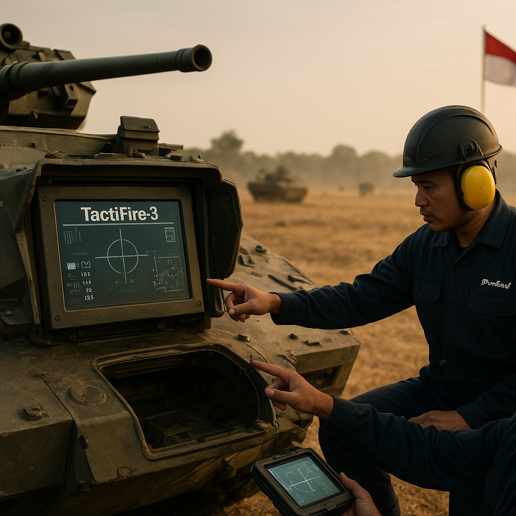 Pindad Uji Terminal Sistem Kendali Tembakan Terintegrasi untuk Kendaraan Tempur