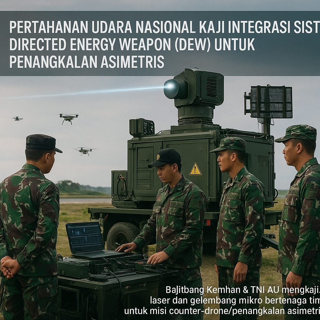 Pertahanan Udara Nasional Kaji Integrasi Sistem Directed Energy Weapon (DEW) untuk Penangkalan Asimetris