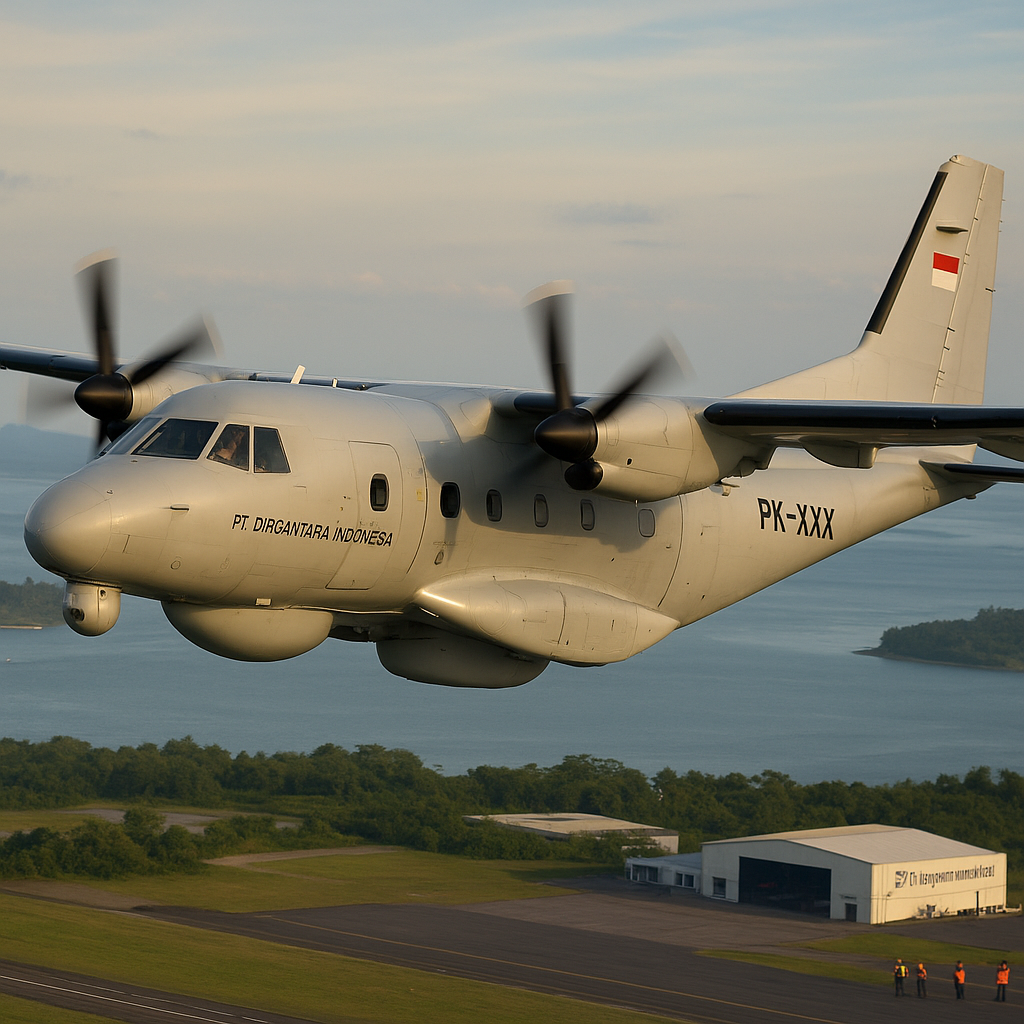 PT DI Uji Terbang Prototipe Pesawat Nurtanio N-245 Versi Maritime Patrol Aircraft (MPA)