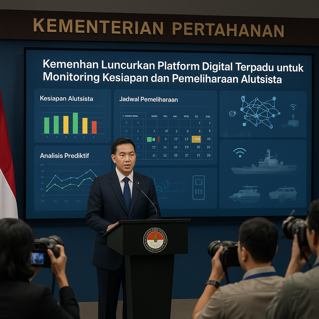 Kemenhan Luncurkan Platform Digital Terpadu untuk Monitoring Kesiapan dan Pemeliharaan Alutsista