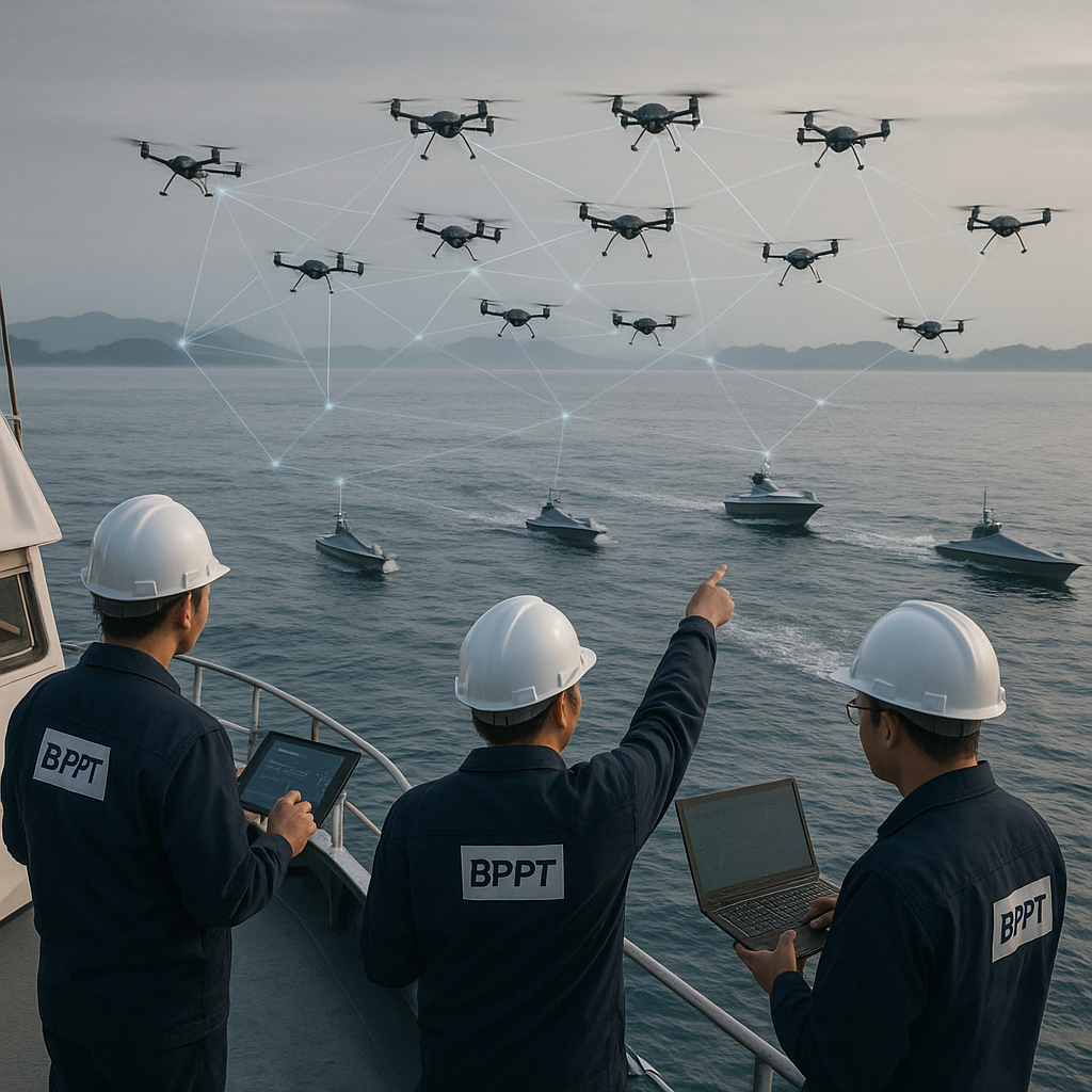 Studi BPPT: Potensi Pengembangan Drone Swarm Autonomous untuk Pertahanan Laut dan Pengawasan Perbatasan