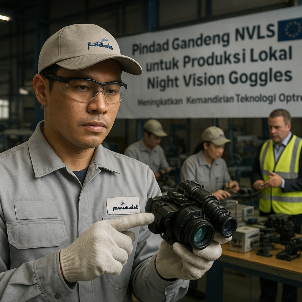 Pindad Gandeng NVLS Eropa untuk Produksi Lokal Night Vision Goggles, Tingkatkan Kemandirian Teknologi Optronik