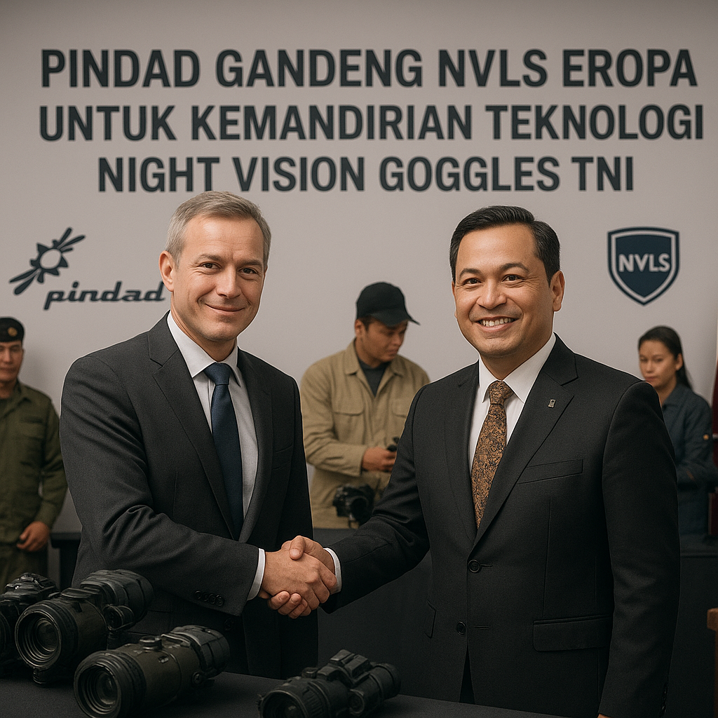 Pindad Gandeng NVLS Eropa untuk Kemandirian Teknologi Night Vision Goggles TNI