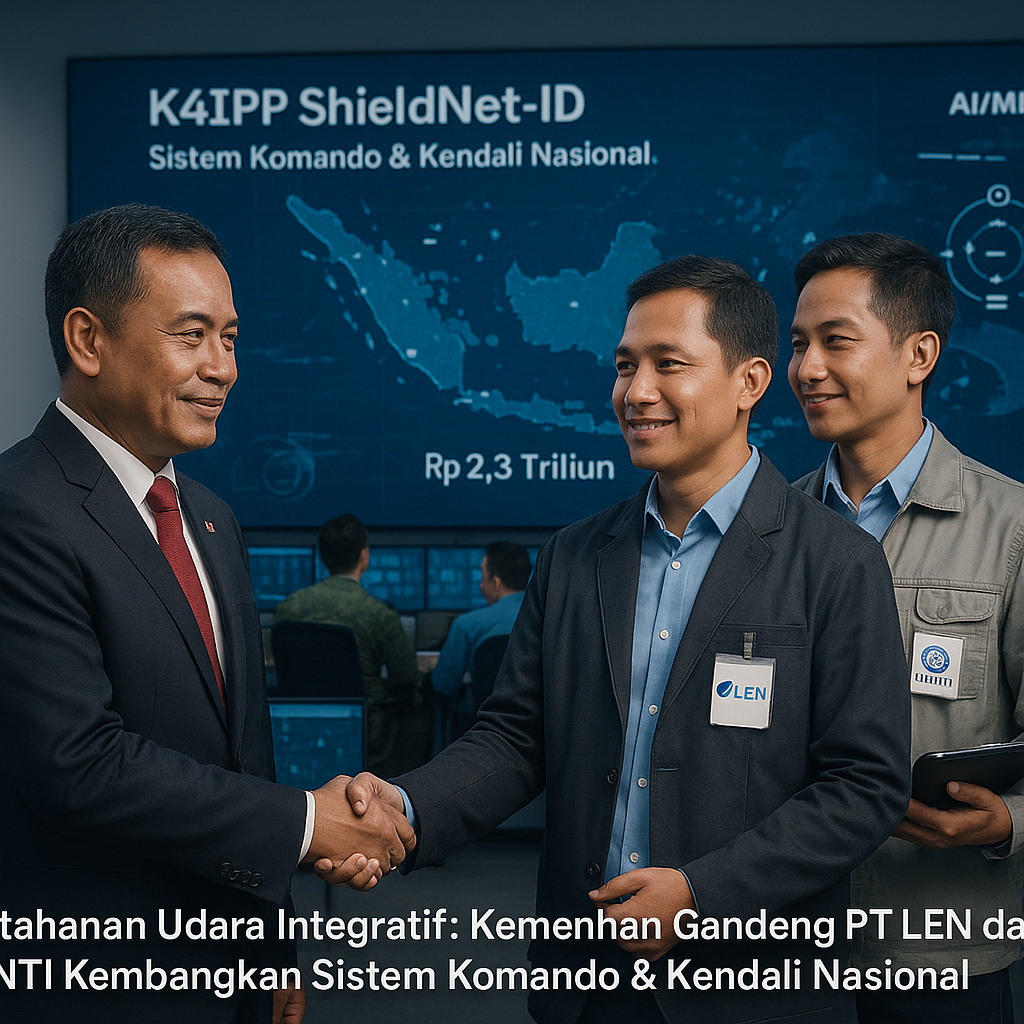 Pertahanan Udara Integratif: Kemenhan Gandeng PT LEN dan PT INTI Kembangkan Sistem Komando & Kendali Nasional