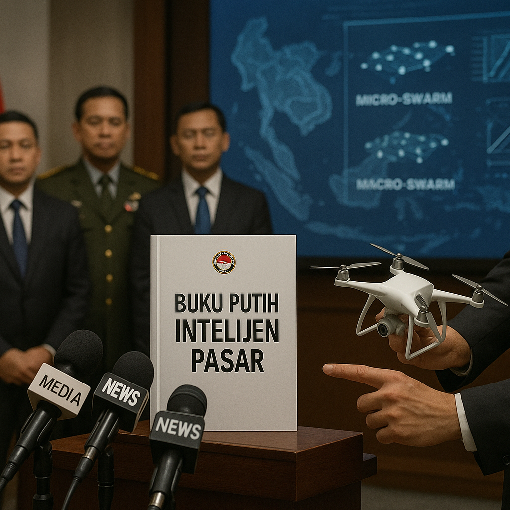 Kemenhan Rilis Buku Putih Data Intelijen Pasar: Tren Pengembangan Sistem Swarming Drone di Asia Tenggara