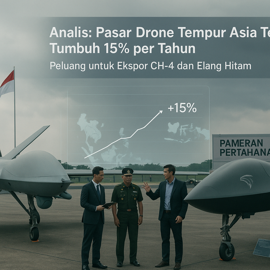 Analis: Pasar Drone Tempur Asia Tenggara Tumbuh 15% per Tahun, Peluang untuk Ekspor CH-4 dan Elang Hitam