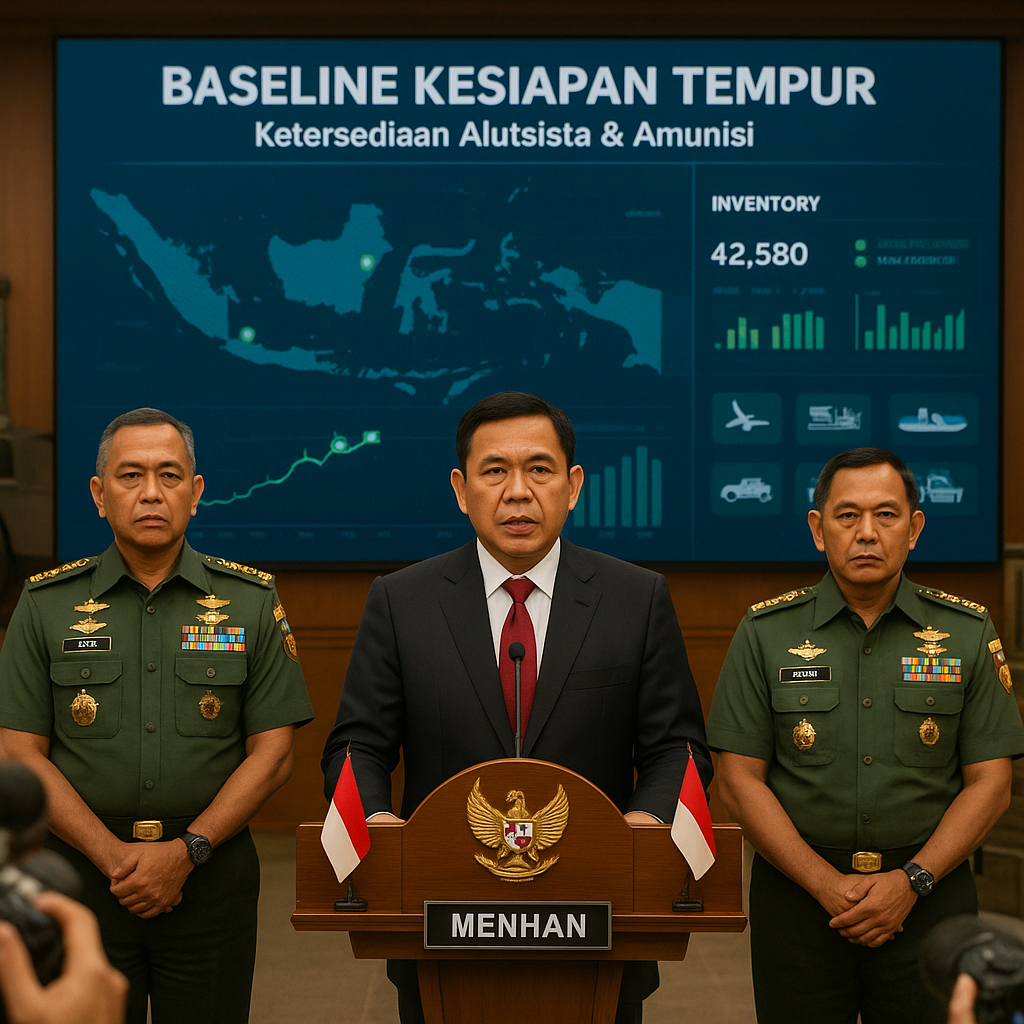 Menhan Konfirmasi Ketersediaan Alutsista & Amunisi TNI Mencapai Baseline Kesiapan Tempur