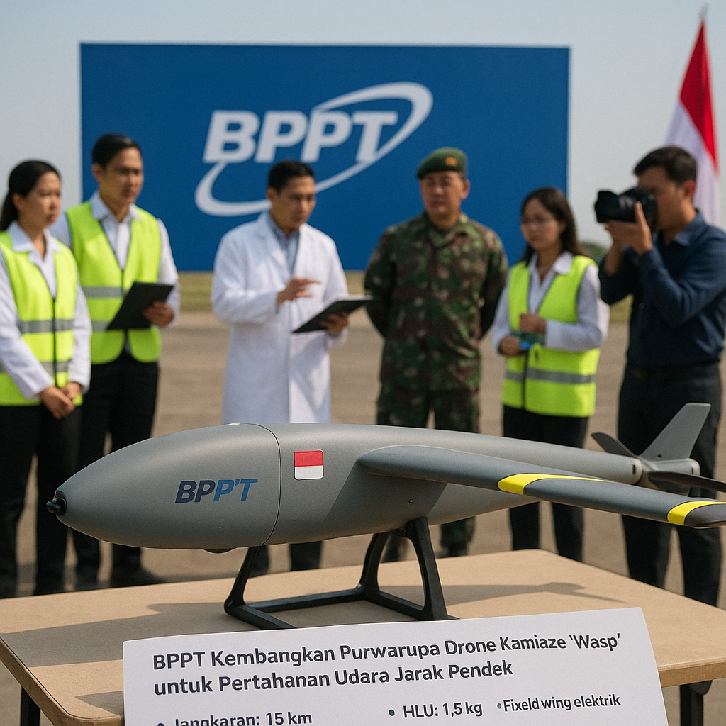 BPPT Kembangkan Purwarupa Drone Kamikaze 'Wasp' untuk Pertahanan Udara Jarak Pendek