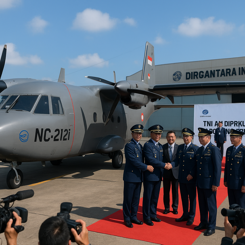 TNI AU Diperkuat Pesawat Angkut Baru Buatan Dalam Negeri NC-212i