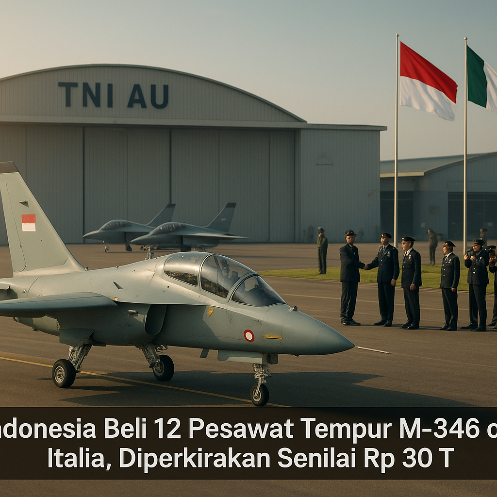 Indonesia Beli 12 Pesawat Tempur M-346 dari Italia, Diperkirakan Senilai Rp 30 T