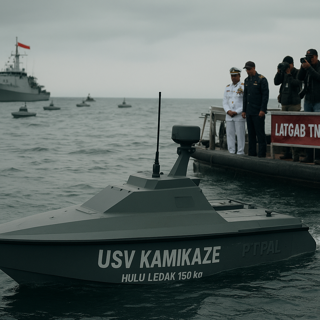 PT PAL Unjuk Keunggulan USV Kamikaze Berhulu Ledak 150 Kg pada Latgab TNI 2026