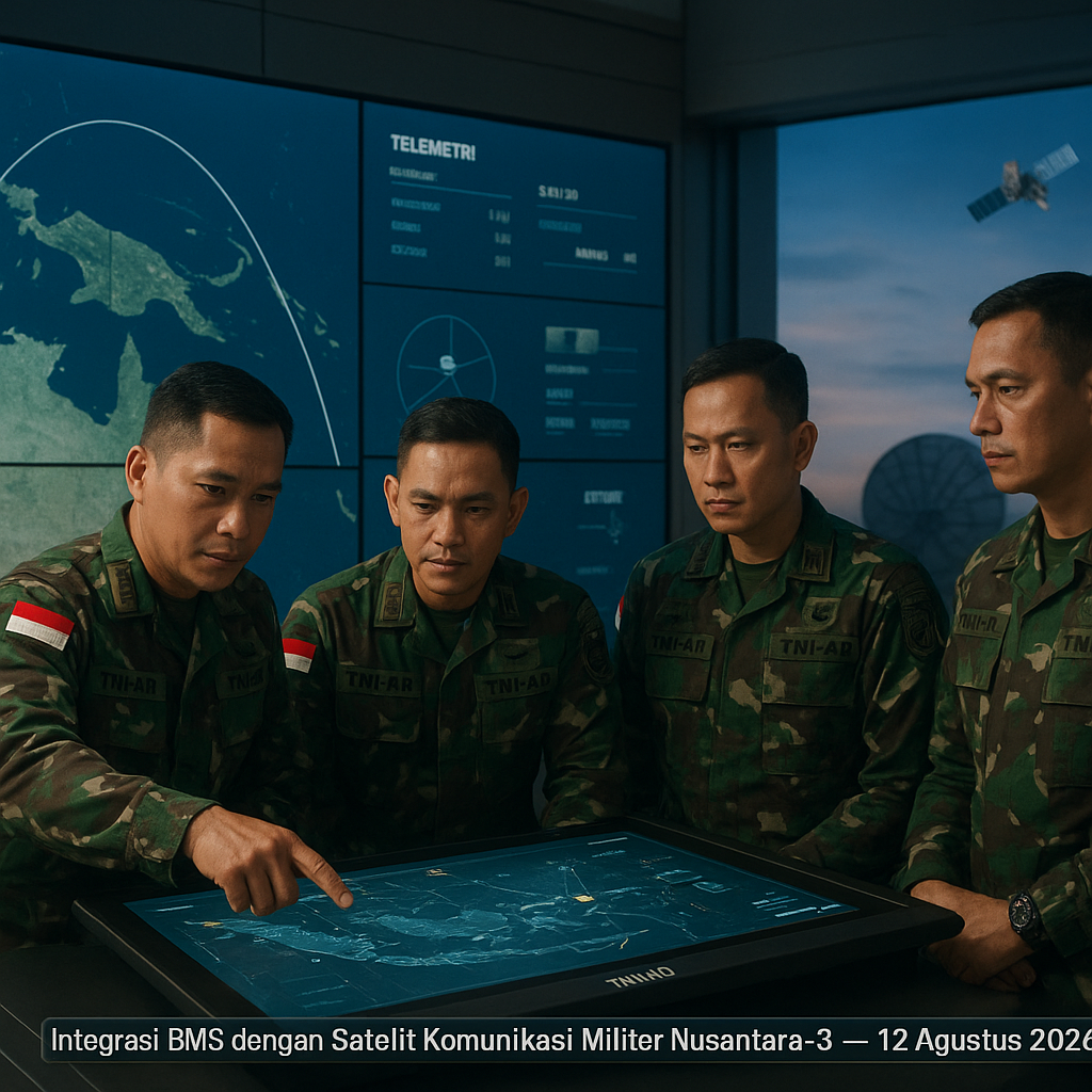 Integrasi Sistem Komando Tempur AD dengan Satelit Komunikasi Militer Nusantara-3